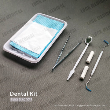 Kit dental descartável para curar os dentes